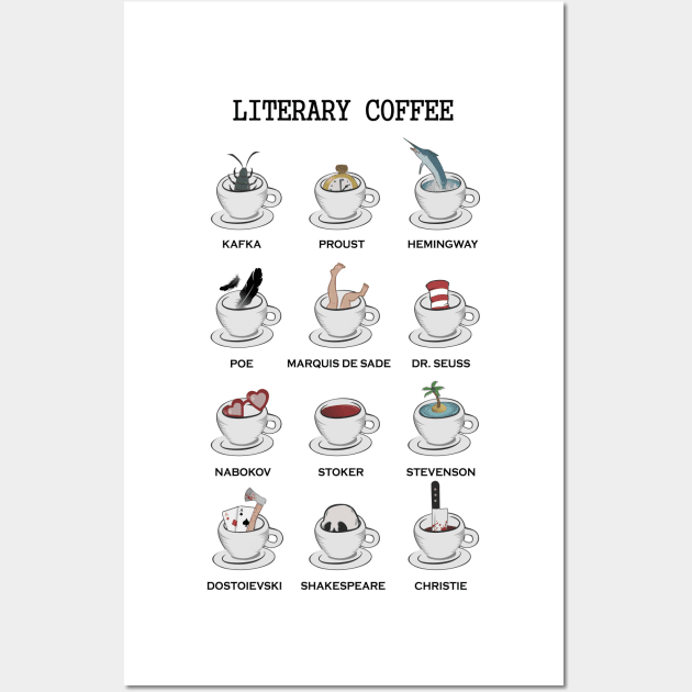 Literary coffee Literature Posters and Art Prints TeePublic